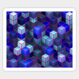 Cubic Shapes Pattern Sticker